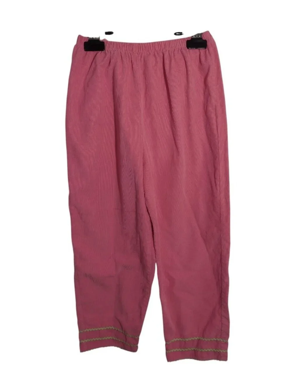 Vive La Fete Corduroy Smocked Poodle Pants Set 6X Pink Vtg Peter Pan Embroidered